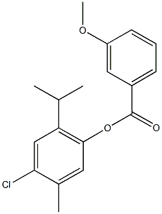 723261-59-4 4-chloro-2-isopropyl-5-methylphenyl 3-methoxybenzoate