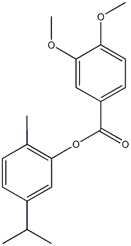 723261-63-0 5-isopropyl-2-methylphenyl 3,4-dimethoxybenzoate