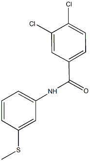 3,4-dichloro-N-[3-(methylsulfanyl)phenyl]benzamide Struktur