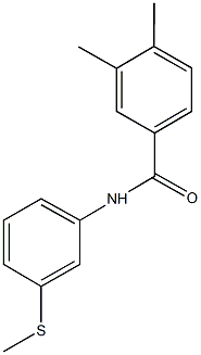 3,4-dimethyl-N-[3-(methylsulfanyl)phenyl]benzamide Structure