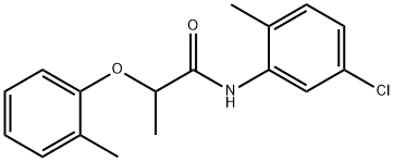 N-(5-chloro-2-methylphenyl)-2-(2-methylphenoxy)propanamide 化学構造式