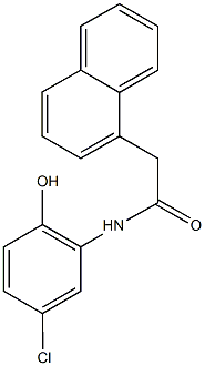 N-(5-chloro-2-hydroxyphenyl)-2-(1-naphthyl)acetamide Struktur