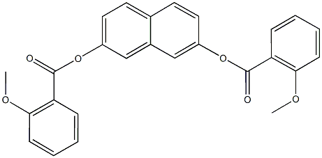 7-[(2-methoxybenzoyl)oxy]-2-naphthyl 2-methoxybenzoate Struktur