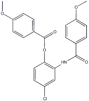 723263-32-9 4-chloro-2-[(4-methoxybenzoyl)amino]phenyl 4-methoxybenzoate
