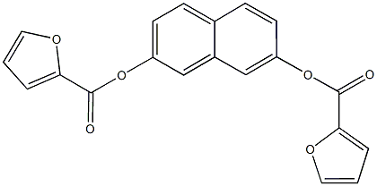 7-(2-furoyloxy)-2-naphthyl 2-furoate Structure