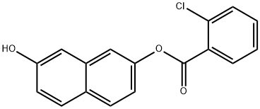 7-hydroxy-2-naphthyl 2-chlorobenzoate Struktur