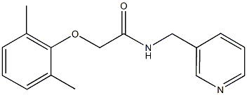 2-(2,6-dimethylphenoxy)-N-(3-pyridinylmethyl)acetamide 结构式