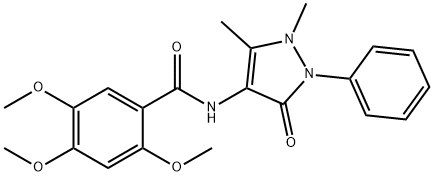 N-(1,5-dimethyl-3-oxo-2-phenyl-2,3-dihydro-1H-pyrazol-4-yl)-2,4,5-trimethoxybenzamide Structure