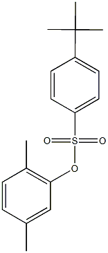 2,5-dimethylphenyl 4-tert-butylbenzenesulfonate 结构式