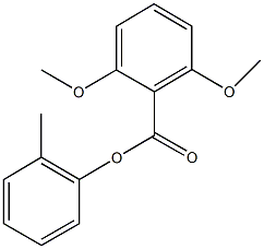 2-methylphenyl 2,6-dimethoxybenzoate Structure