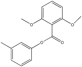 3-methylphenyl 2,6-dimethoxybenzoate 结构式