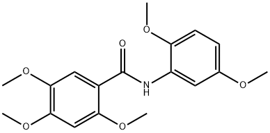 N-(2,5-dimethoxyphenyl)-2,4,5-trimethoxybenzamide 化学構造式