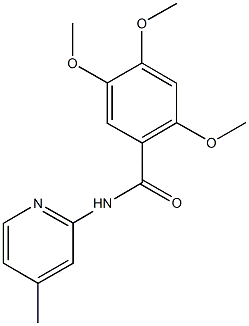 2,4,5-trimethoxy-N-(4-methyl-2-pyridinyl)benzamide Structure