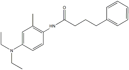 N-[4-(diethylamino)-2-methylphenyl]-4-phenylbutanamide Structure