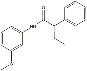 N-[3-(methylsulfanyl)phenyl]-2-phenylbutanamide 结构式