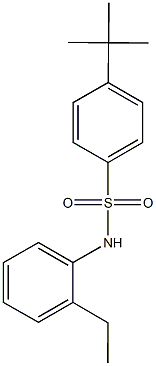 4-tert-butyl-N-(2-ethylphenyl)benzenesulfonamide 结构式