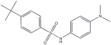 4-tert-butyl-N-[4-(dimethylamino)phenyl]benzenesulfonamide 结构式