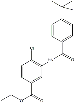 ethyl 3-[(4-tert-butylbenzoyl)amino]-4-chlorobenzoate Structure