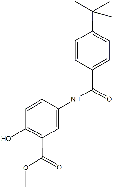 methyl 5-[(4-tert-butylbenzoyl)amino]-2-hydroxybenzoate Structure