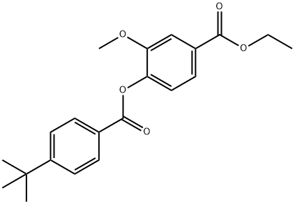 723290-69-5 ethyl 4-[(4-tert-butylbenzoyl)oxy]-3-methoxybenzoate