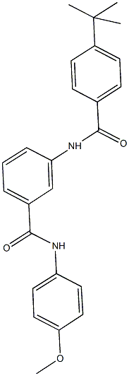 3-[(4-tert-butylbenzoyl)amino]-N-(4-methoxyphenyl)benzamide,723290-70-8,结构式