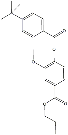 propyl 4-[(4-tert-butylbenzoyl)oxy]-3-methoxybenzoate|