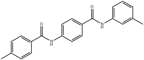 4-methyl-N-[4-(3-toluidinocarbonyl)phenyl]benzamide 结构式