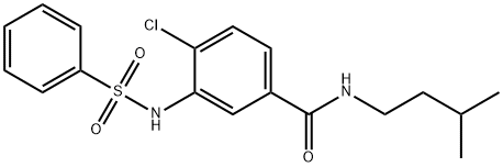 723290-81-1 4-chloro-N-isopentyl-3-[(phenylsulfonyl)amino]benzamide