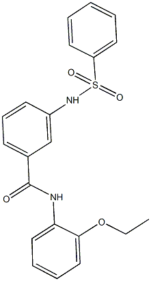 N-(2-ethoxyphenyl)-3-[(phenylsulfonyl)amino]benzamide Structure