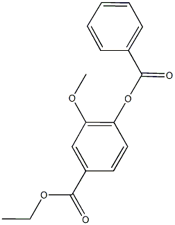 723291-04-1 ethyl 4-(benzoyloxy)-3-methoxybenzoate