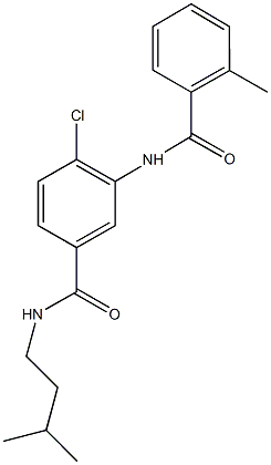 4-chloro-N-isopentyl-3-[(2-methylbenzoyl)amino]benzamide,723291-21-2,结构式