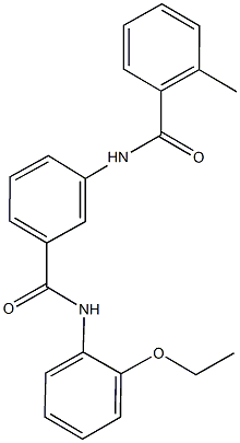 N-{3-[(2-ethoxyanilino)carbonyl]phenyl}-2-methylbenzamide,723291-22-3,结构式
