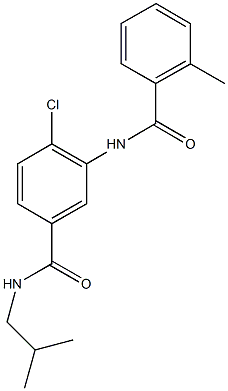 4-chloro-N-isobutyl-3-[(2-methylbenzoyl)amino]benzamide,723291-27-8,结构式