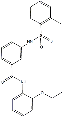 N-(2-ethoxyphenyl)-3-{[(2-methylphenyl)sulfonyl]amino}benzamide Structure