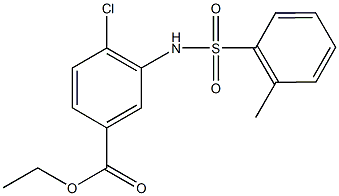 723291-40-5 ethyl 4-chloro-3-{[(2-methylphenyl)sulfonyl]amino}benzoate