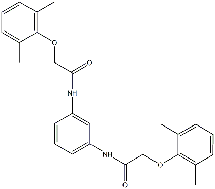 2-(2,6-dimethylphenoxy)-N-(3-{[(2,6-dimethylphenoxy)acetyl]amino}phenyl)acetamide Structure