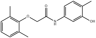 2-(2,6-dimethylphenoxy)-N-(3-hydroxy-4-methylphenyl)acetamide|