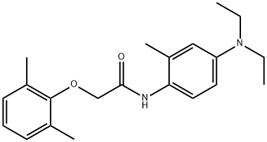 N-[4-(diethylamino)-2-methylphenyl]-2-(2,6-dimethylphenoxy)acetamide Struktur