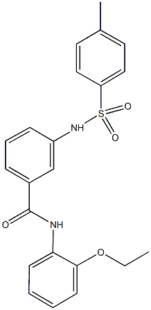 N-(2-ethoxyphenyl)-3-{[(4-methylphenyl)sulfonyl]amino}benzamide Structure