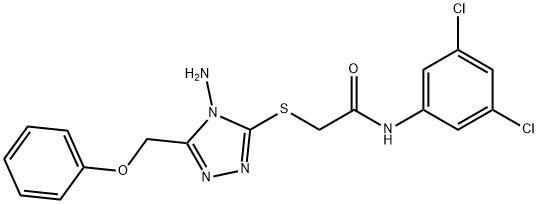 723297-94-7 2-{[4-amino-5-(phenoxymethyl)-4H-1,2,4-triazol-3-yl]sulfanyl}-N-(3,5-dichlorophenyl)acetamide