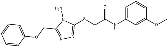 723297-97-0 2-{[4-amino-5-(phenoxymethyl)-4H-1,2,4-triazol-3-yl]sulfanyl}-N-(3-methoxyphenyl)acetamide