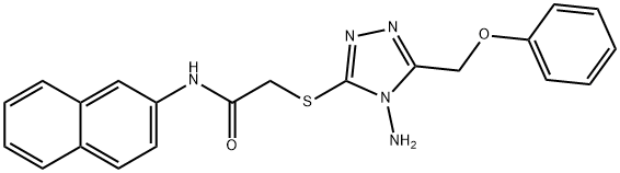 2-{[4-amino-5-(phenoxymethyl)-4H-1,2,4-triazol-3-yl]sulfanyl}-N-(2-naphthyl)acetamide|