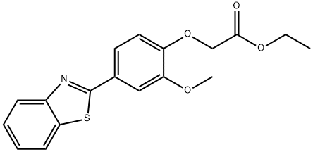 ethyl[4-(1,3-benzothiazol-2-yl)-2-methoxyphenoxy]acetate Structure