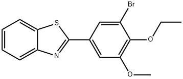 723298-42-8 2-(3-bromo-4-ethoxy-5-methoxyphenyl)-1,3-benzothiazole