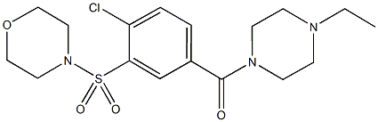 723299-02-3 4-({2-chloro-5-[(4-ethyl-1-piperazinyl)carbonyl]phenyl}sulfonyl)morpholine