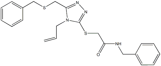 723299-18-1 2-({4-allyl-5-[(benzylsulfanyl)methyl]-4H-1,2,4-triazol-3-yl}sulfanyl)-N-benzylacetamide