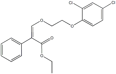 ethyl3-[2-(2,4-dichlorophenoxy)ethoxy]-2-phenylacrylate Structure