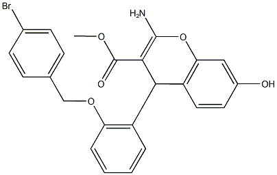 723735-64-6 methyl 2-amino-4-{2-[(4-bromobenzyl)oxy]phenyl}-7-hydroxy-4H-chromene-3-carboxylate