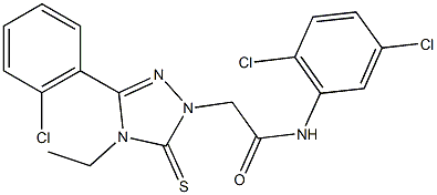 723735-81-7 2-[3-(2-chlorophenyl)-4-ethyl-5-thioxo-4,5-dihydro-1H-1,2,4-triazol-1-yl]-N-(2,5-dichlorophenyl)acetamide