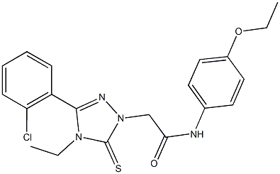 2-[3-(2-chlorophenyl)-4-ethyl-5-thioxo-4,5-dihydro-1H-1,2,4-triazol-1-yl]-N-(4-ethoxyphenyl)acetamide|